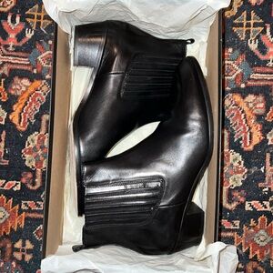 J. Crew Heeled Leather Ankle Boots